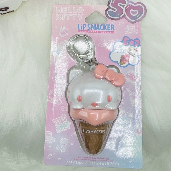 Hello Kitty Coin Purse W/ key chain and Hello Kitty Lip Smacker Keychain Bundle - Picture 3 of 6